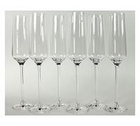 RONA Lot de 6 verres à Champagne, 190 ml, Charisma, cristal