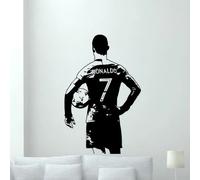 Ronaldo-Autocollant Mural en Vinyle pour Enfant, Affiche de Football, Décor de Salon et de Chambre à Coucher, Cadeau de Joueur de dehors, A717 Fuchsia