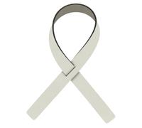 Rond de serviette FOLD NUPO 30 cm, set de 4 pc, lin / foncé gris, cuir, LIND DNA