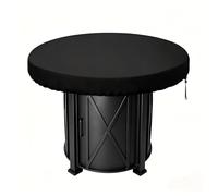 Rond Housse De Protection pour Plaque De Feu 100 Cm Oxford Housse Barbecue Exterieur, Anti-UV Etanche 420D Housse Brasero Rond pour Plaque De Cuisson Et Plaque De Barbecue, Noir
