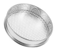 Rond Tamis en Calibrage 20cm de Acier Inoxydable pour Terre Domestique | Tamis de Maçon, Tamis de Jardin Rond, Usage Extérieur, Couleur Argenté, Forme Ronde, Robuste et Empilable