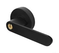 Ronde en pour aluminium Résistante à l'Usure Ronde en pour | Mécanisme trois pênes pour robuste, rotation fluide blocage, ouverture pour facile, sécurité renforcée(Black)