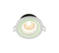 Ronde Encastrable Couverture Aluminium Verre Coloré Anneaux Ø8 ,5cm Couloir Spot