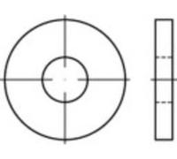Rondelle 6.4 mm 17 mm acier 100 pc(s) TOOLCRAFT 138257
