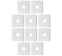 Rondelle Carrée 10 Pièces en Acier Inoxydable | Finition Argentée, Résistance Renforcée, Forme Carrée, pour Assemblages et Fixation Technique