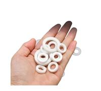 Rondelle de bague en nylon | Argent Plusieurs tailles ajustent le dégagement d'installation(8.5x20x6mm 10pcs)