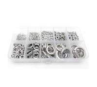 Rondelle de blocage à ressort 590/965 pièces M1.6 M2 .5 M3 M4 M5 M16 304 Kit de rondelle verrouillage à ressort fendu en acier inoxydable(965pcs per set)