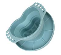 Rondelle de brosse en silicone avec support de séchage intégré multifonction pour peinture acrylique, huile, aquarelle, nettoyeur de pinceaux d'artiste