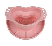 Rondelle de brosse en silicone avec support de séchage intégré multifonction pour peinture acrylique, huile, aquarelle, nettoyeur de pinceaux d'artiste