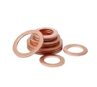 Rondelle d'étanchéité plate en laiton rouge et cuivre for bateau(M14x18x1 (20pcs))