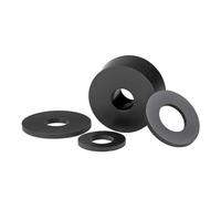 rondelle en silicone 10-100 pièces rondelle en Silicone noir/blanc M2 .5 .7 M3M4M5M6M8M10M12M16M20 joint torique d'étanchéité plat caoutchouc(BLACK,4x8x3mm(50pcs))