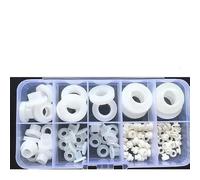 Rondelle en T M3 M4 M5 M6 M8 M10 M12 en nylon, pas de joint de transistor, rondelle en plastique de type T, vis d'espacement d'isolation, protecteur fileté - BLANC