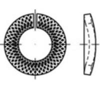Rondelle Grower bloquante 4 mm 7.6 mm Acier à ressort galvanisé 10000 pc(s) TOOLCRAFT 159427