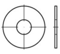 Rondelle large 6.4 mm 20 mm acier inoxydable A2 100 pc(s) TOOLCRAFT 1069838