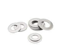Rondelle métallique en acier inoxydable 304, vanne à bride en graphite enroulé, rondelle d'étanchéité haute température et haute pression, épaisseur 4 mm (22mm*45mm*4mm*10pcs)