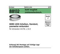 Rondelle Nord-Lock DNL 18 19,5 x 29,0 x 3,4 mm, standard à lamelles de zinc, collée