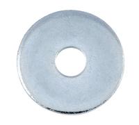 Rondelle plate de charpentier - acier zingué blanc - D10/11x36x3 - 100 pièces VISWOOD