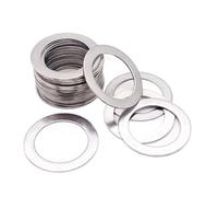 Rondelle Plate en Acier Inoxydable, 20 pièces, M14 M15 M16 M17 M18 0.1mm 0.2mm 0.3mm 0.5mm 1mm, Joint ultra-fin, cale fine, 14x20x1, Taille unique