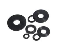 Rondelle plate en caoutchouc noir plastique M2 M2.5 M3 M4 M5, entretoise, joint d'isolation for vis et boulon(3x20x2mm(20pcs))