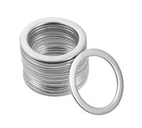 Rondelle plate en inox SOURCING MAP 20pcs 14mm x 20mm x 0.8mm Rondelle Plate en inox 304 pour Boulon à Vis
