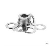Rondelle plate en métal Assortiment de 100 joints réglage haute précision, rondelles ultra fines 1 mm d'épaisseur, diamètre intérieur M3-M5, plates en acier inoxydable