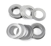 Rondelle plate en métal Assortiment de 50 rondelles fines, épaisseur 0,2 mm, joint réglage haute précision, M2 M3 M4 M5 M6 M7 M8