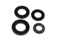 Rondelle plate en Nylon M2 .5 M3 M4 M5 M6 M8 M10 M12 M14 M16 M18 M20, rondelles dures d'étanchéité plastique noir et blanc, bague isolante