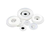 Rondelle plate en Nylon M2 .5 M3 M4 M5 M6 M8 M10 M12 M14 M16 M18 M20, rondelles dures d'étanchéité plastique noir et blanc, bague isolante