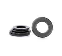 Rondelle plate épaisse Extra large en acier inoxydable 316 noir, rondelle plate M1.6 à M5, rondelle épaisse noircie Cale fixe(M5*10 * 1 (200 pcs))