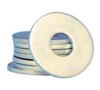 Rondelle plate extra large VYNEX Ø10 mm Zinguée grise Ø35 mm (lot 7) Gris (aspect zingué, argenté)