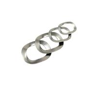 Rondelle plate, Joint À Ressort De Type Crête À Trois Vagues, 50 Pièces | Dimensions standards, grande planéité et résistance à la déformation(M4x8x0.3)