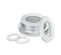 Rondelle Plate Joint en alliage d'aluminium M3 M5 M6 M8 M10 ~ M30, rondelle plate ultra-mince en métal, rondelle méson à épaisseur standard(M4x10x1 (50pcs))