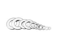 Rondelle plate Kit d'assortiment de rondelles plates en acier inoxydable 180, 360/580 pièces, jeu de bagues d'étanchéité simples for bouchons de puisard, 304 pièces(360pcs)