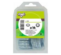 Rondelle plate large acier zingué Ø 14 mm - Paquet de 50
