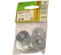 Rondelle plate large - acier zingué - D: 14 mm