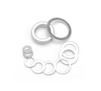 Rondelle Plate Lot de 20/100 rondelles plates en aluminium M5 M6 M8 M10 M12 M14 M16 M18 M20 M22 M24 M26, joints d'étanchéité, rondelles d'espacement plates(M14x18x1.0mm,20pcs)