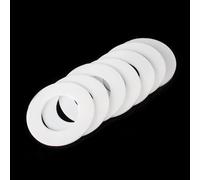 Rondelle plate ronde， Assortiment de 10 rondelles plates en PTFE, épaisseur 1 mm(14x24x1mm)