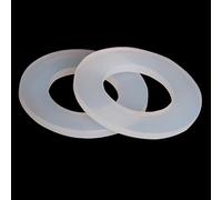 Rondelle plate ronde， Joint plat en silicone, épaisseur 2,5 mm, 2 pièces, for diamètres intérieurs 20, 25, 32, 40 et 50 mm(40mm)