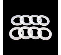 Rondelle plate ronde， Lot de 10 joints plats en silicone, épaisseur 3 mm, diamètre extérieur 70 à 86 mm, rondelles plates transparentes en silicone(70mm)