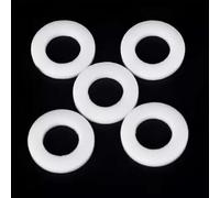 Rondelle plate ronde， Lot de 5 rondelles plates en PTFE, diamètres intérieurs 20, 22 et 35 mm, entretoises en plastique, épaisseur 2 mm(22x32x2mm)