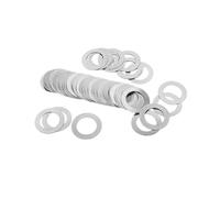 Rondelle plate, Rondelles De Cale Ultra Fines De Réglage 10/50 Pièces | Dimensions standards, grande planéité et résistance à la déformation(M10x20xThick 10pcs,0.5mm thick)