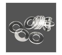 Rondelle plate, Rondelles plates en PVC, joint isolant transparent, plusieurs tailles, for la réparation et l'isolation des poignées(Soft,M1.8 * 5 * 0.5-200Pcs)