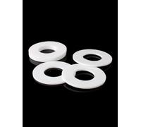 rondelle PTFE, Rondelles plates en PTFE, lot de 20, blanches, diamètre intérieur 31,5-60mm, for manomètre à bride(55x65x1.5mm)