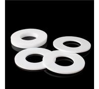 rondelle PTFE, Rondelles plates en PTFE, lot de 50, blanches, épaisseur 1.25mm, for manomètre, Joint de tuyau d'eau, plusieurs tailles(11.2x15.2x1.25mm)