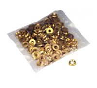 Rondelles cuvettes embouties laiton poli - sachet de 100 pièces - pour vis Ø4 BRICOZOR