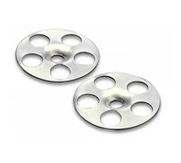 Rondelles de fixation galvanisées Diamètre 36 mm, perforées, 1 carton de 10 blisters, (20 rondelles par blister) (4501711)