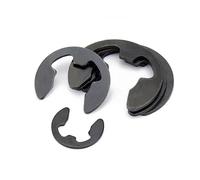 Rondelles de retenue for arbre en acier inoxydable 65Mn, M1,2, 1,5, 2, 2,5, 3, 4, 5, 6, 8, 10, 11, 12, 13, 14 à M24, 10/100 pièces(Black steel,10pcs M11)