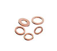 Rondelles d'étanchéité en cuivre DIN7603 T3, 50 pièces, for bouchons de carter d'huile, raccord bague plate bateau