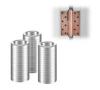 Rondelles en Acier Inoxydable pour Gonds de Porte 8mm x 12mm x 1.5mm, 60 Pièces Rondelles Metal, Cache pour Charnières Métal, Paumelle Plate (M8)
