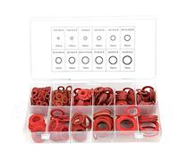 Rondelles en Fibre Assortiment, 600pcs 12 Tailles Rondelle d'Isolation en Papier d'Acier Rouge Assorti avec Boîte de Rangement(600pcs)